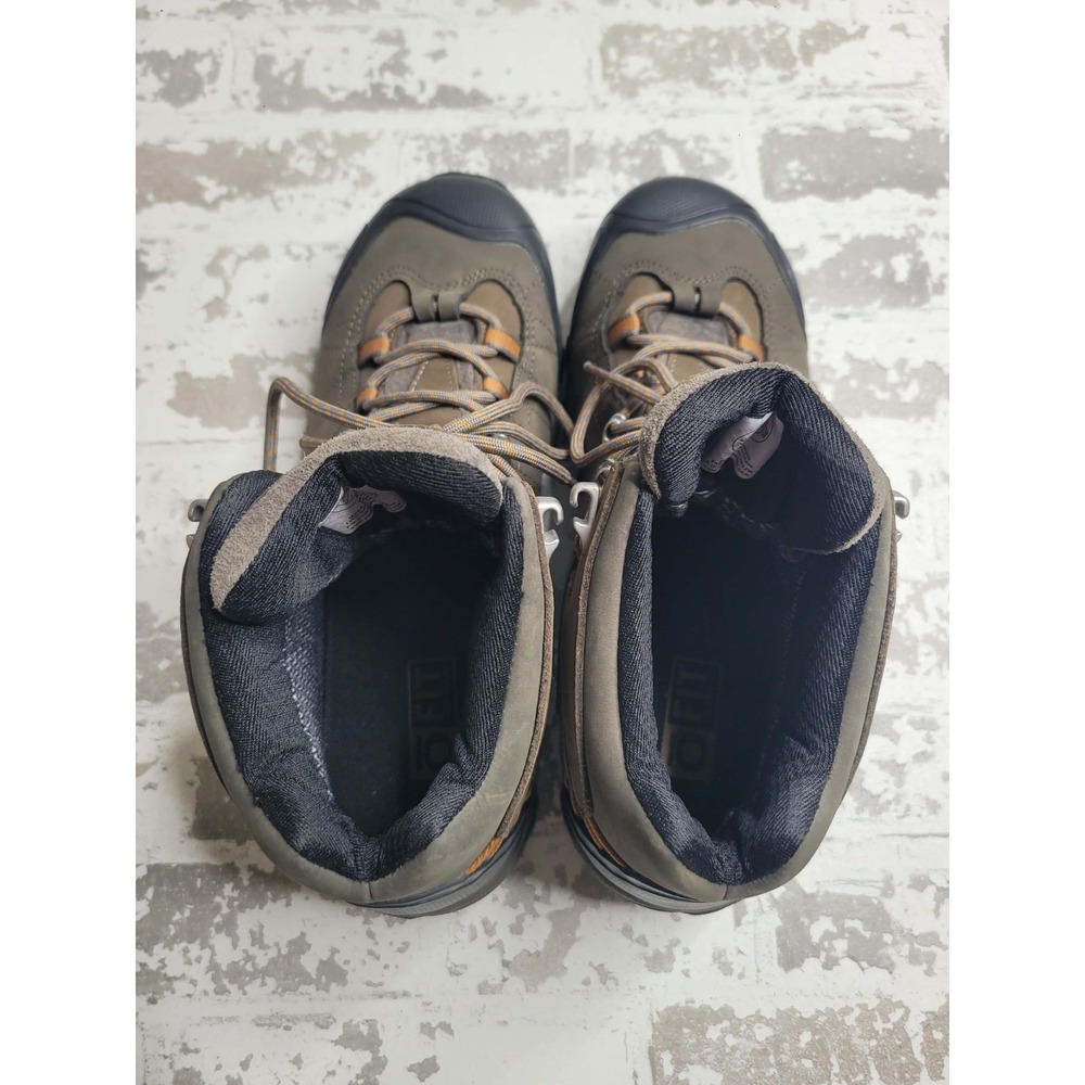 Men's 10.5 W Oboz Bridger Mid B-DRY Sudan Brown Leather Hiking Boots Waterproof - Picture 4 of 8